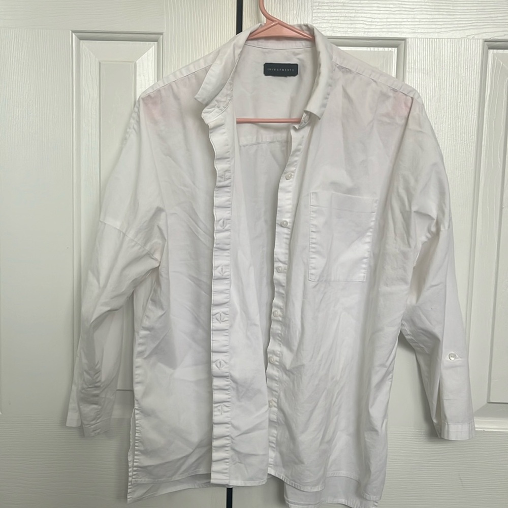 White button down